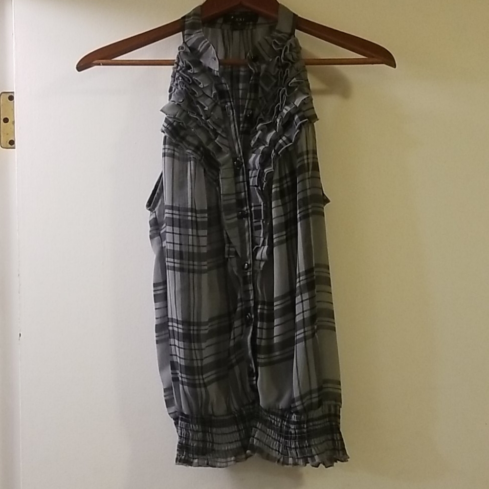 Plaid top